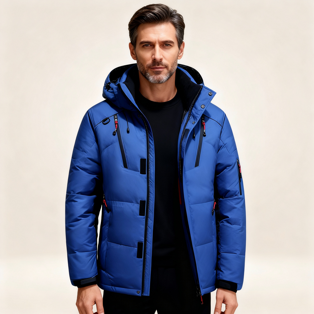 Nils | Vinterjacka Herr parka med fleecefoder