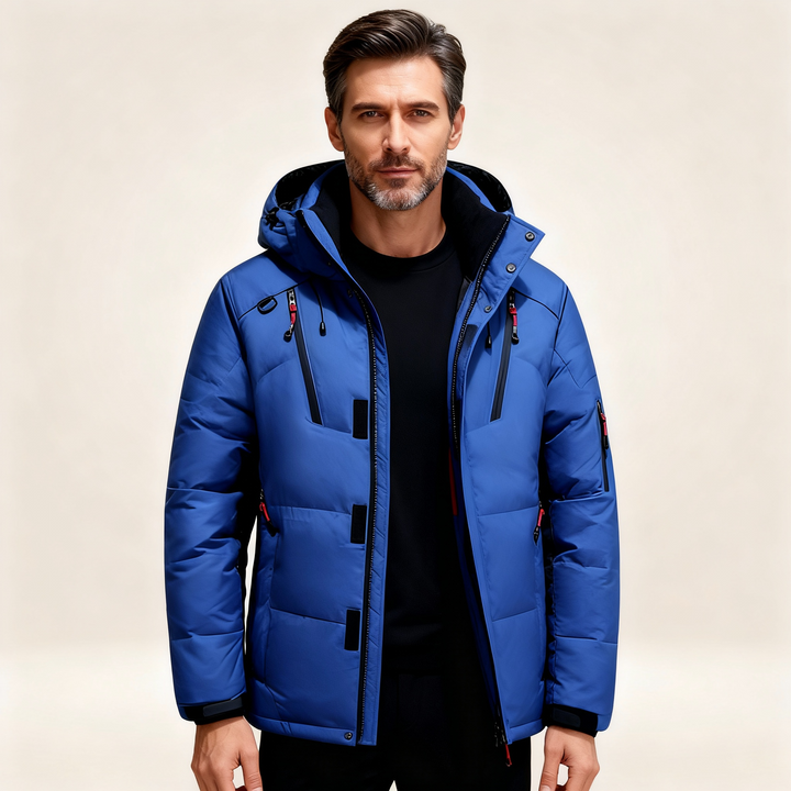 Nils | Vinterjacka Herr parka med fleecefoder