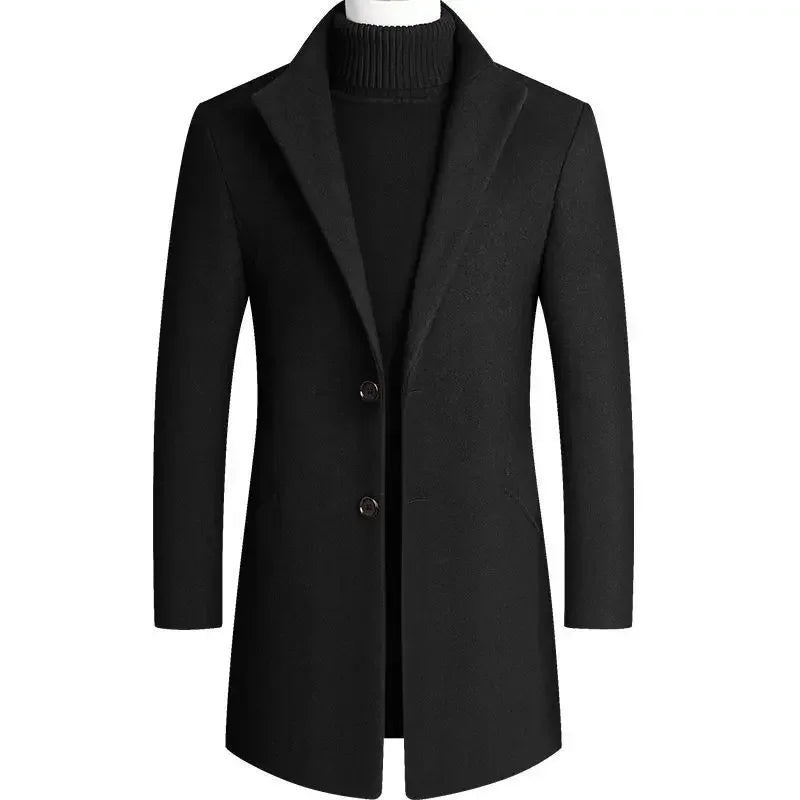 Henrik | Ullrock Herr slim fit med ståkrage