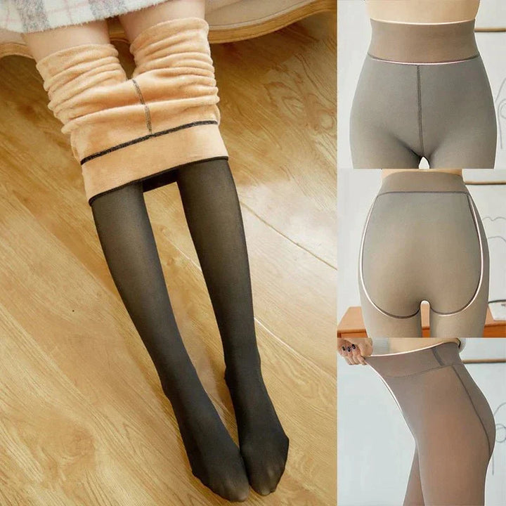 Vinterleggings med hög midja för kvinnor