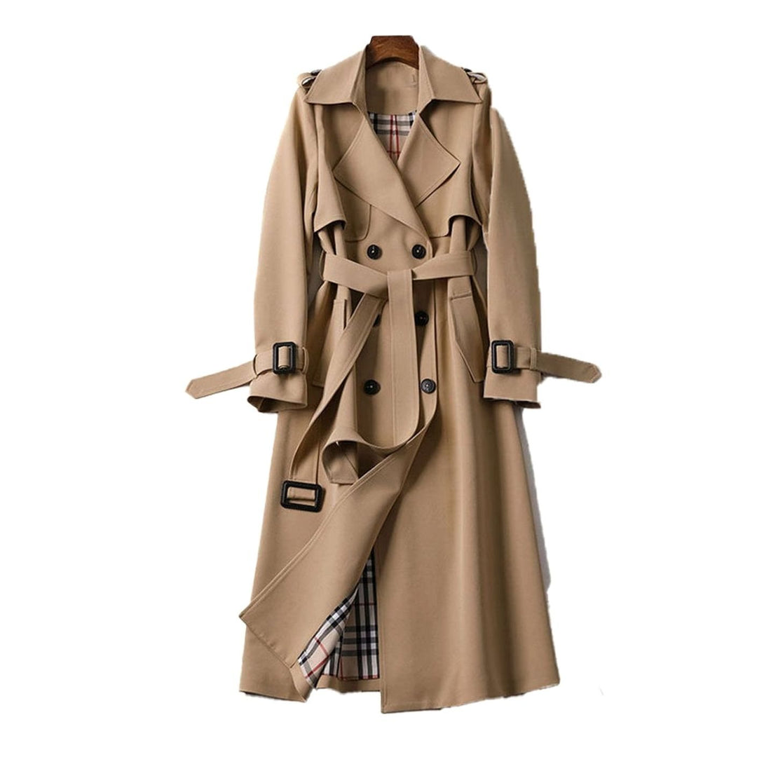 Maja | Trenchcoat Dam Lång Med Bälte