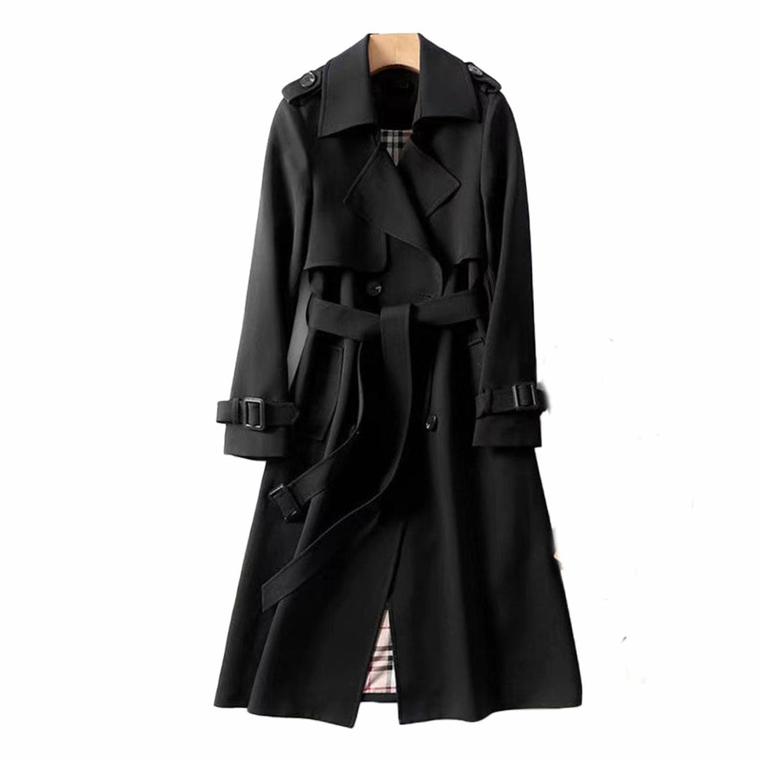 Maja | Trenchcoat Dam Lång Med Bälte