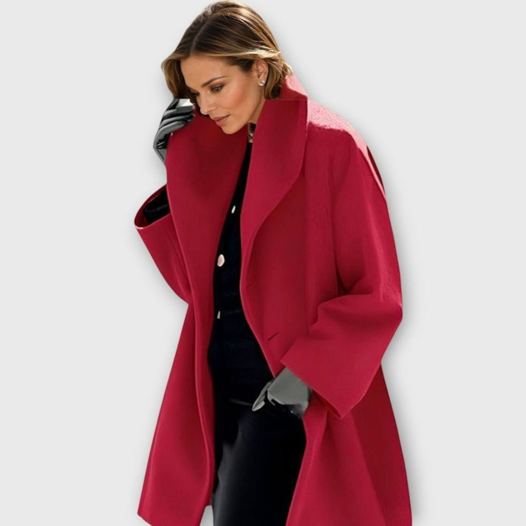 Selma | Vinterkappa Dam Oversized Bred Krage